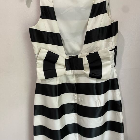 ASOS Black And Ivory Striped Posh Pencil Dress Size 6 NWT - Picture 7 of 13